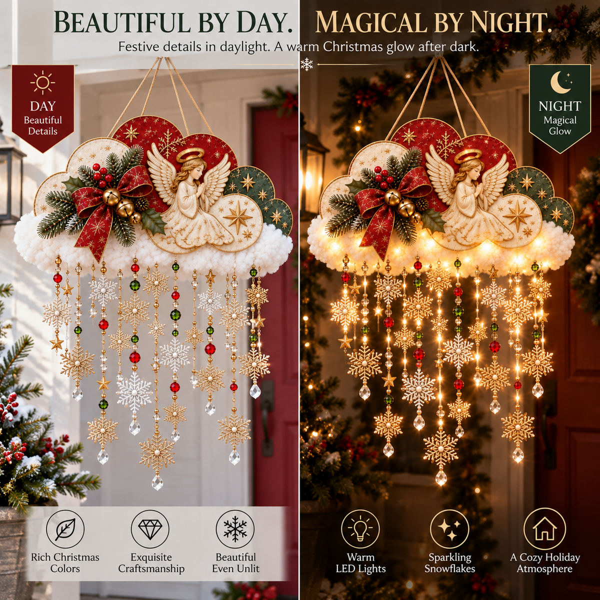 🪽✨ Heavenfall Cloud™ | Lighted Angel Christmas Hanging Decor ☁️