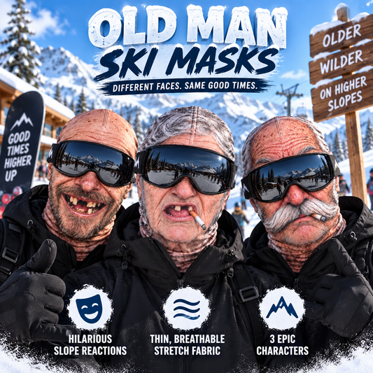 👴 Old F*cker Winter Face Mask | Grumpy Grandpa Cold Weather Cover 😂