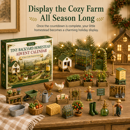 🏡🐔 2026 Tiny Backyard Homestead 24-Day Advent Calendar - Watch Your Little Farm Come to Life