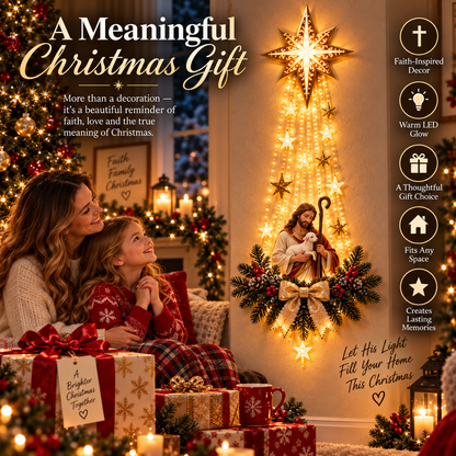 ✝️ Follow the Star Home | Lighted Nativity Christmas Wall Décor