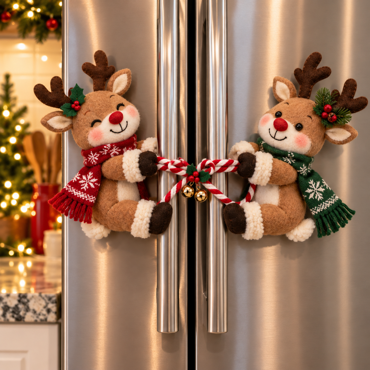 🎄 Christmas Handle Huggers – Festive Character Décor Set of 2