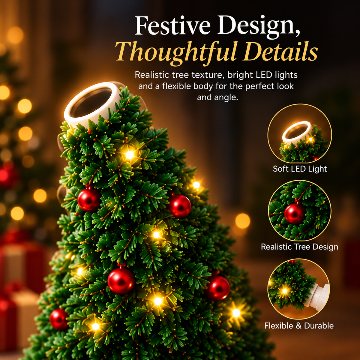 🎄 Starlit Christmas | 6 Magical Ceiling Projection Effects