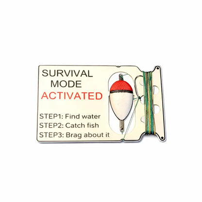 🎣 Go Fish Card Wallet Fishing Kit Credit Card Sized Emergency Fishing Set