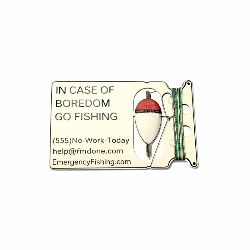🎣 Go Fish Card Wallet Fishing Kit Credit Card Sized Emergency Fishing Set