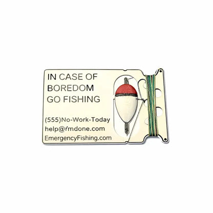 🎣 Go Fish Card Wallet Fishing Kit Credit Card Sized Emergency Fishing Set