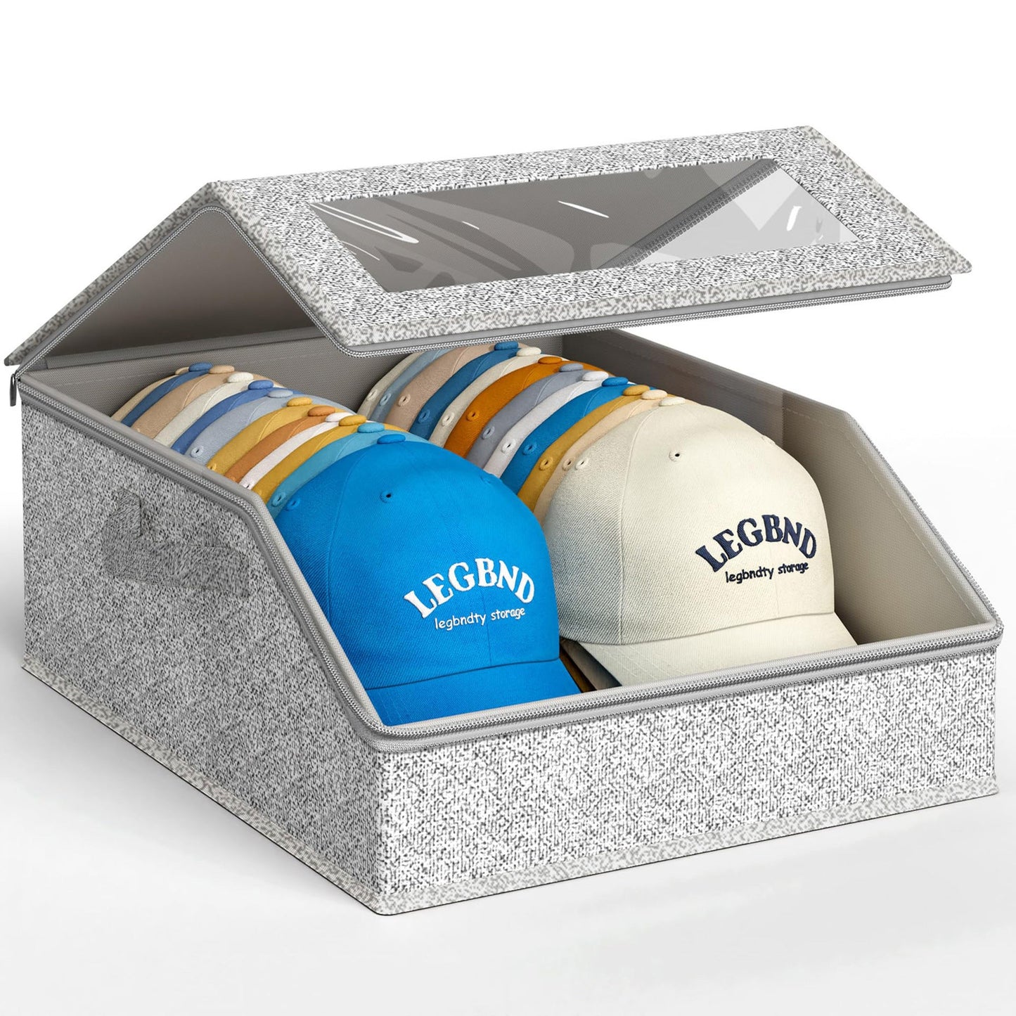 🧢 Stackable Hat Storage Box for 12 Baseball Caps