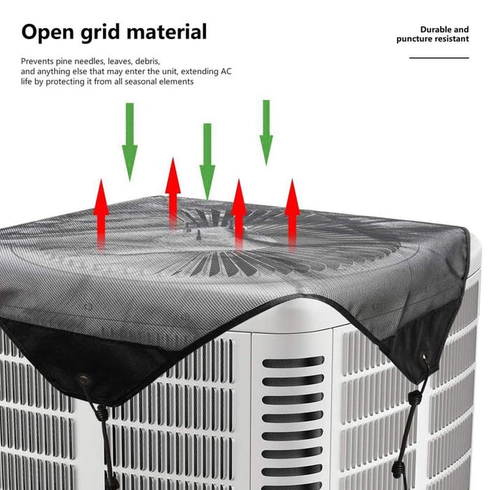 🔥 Premium Mesh AC Unit Top Cover Waterproof Ventilated Protector
