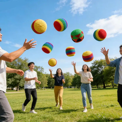 💥45K+ SOLD⚽️Handmade Knitted Hacky Sack Footbags 2026 Upgraded Assorted Set