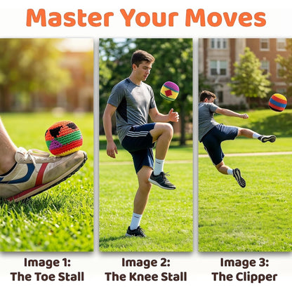 💥45K+ SOLD⚽️Handmade Knitted Hacky Sack Footbags 2026 Upgraded Assorted Set