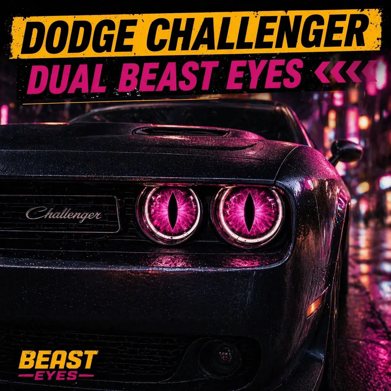 🔥Summer Hot Sale 49% OFF👹 Beast Eyes Aggressive Headlight Decals（1 Pair）
