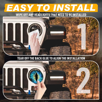 🔥Summer Hot Sale 49% OFF👹 Beast Eyes Aggressive Headlight Decals（1 Pair）