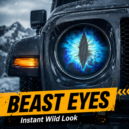 🔥Summer Hot Sale 49% OFF👹 Beast Eyes Aggressive Headlight Decals（1 Pair）