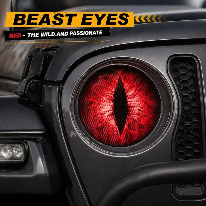 🔥Summer Hot Sale 49% OFF👹 Beast Eyes Aggressive Headlight Decals（1 Pair）