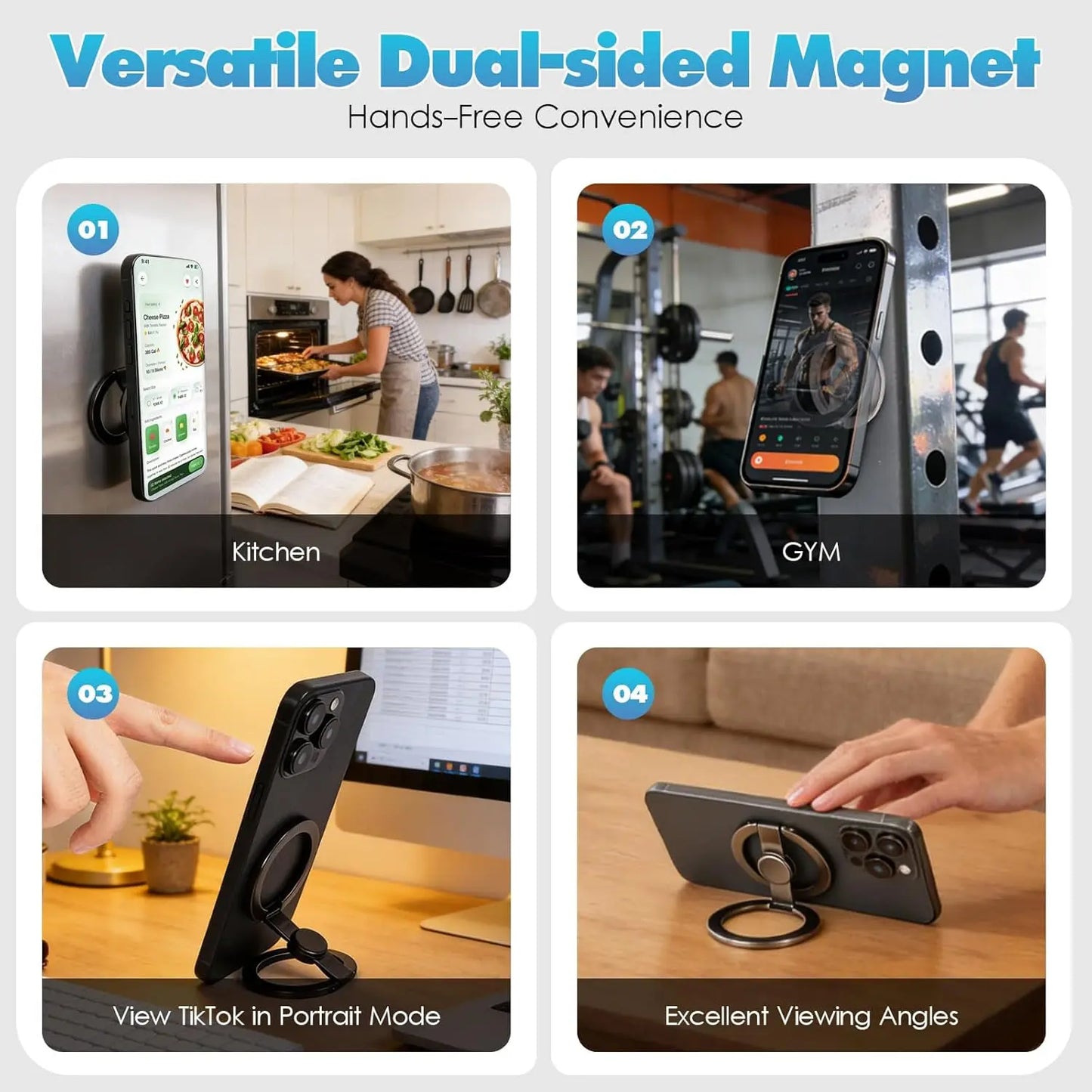 Magnetic Phone Stand Fidget Spinner 2-in-1 Holder