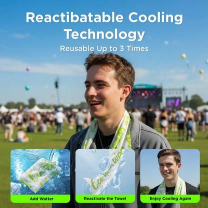 ❄️ Cooling Towel for Instant & Long-Lasting Relief 🧊