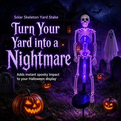 Buy 2 Get Free Shipping💀Solar Skull Garden Stake Light