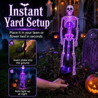 Buy 2 Get Free Shipping💀Solar Skull Garden Stake Light
