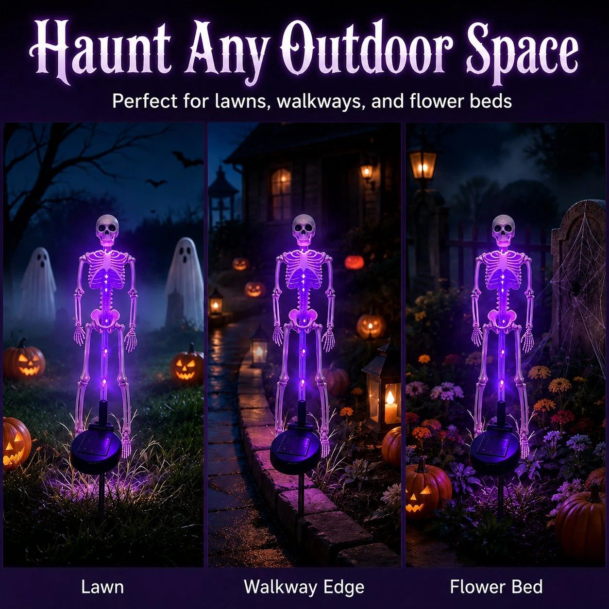 Buy 2 Get Free Shipping💀Solar Skull Garden Stake Light