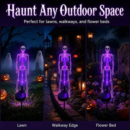Buy 2 Get Free Shipping💀Solar Skull Garden Stake Light