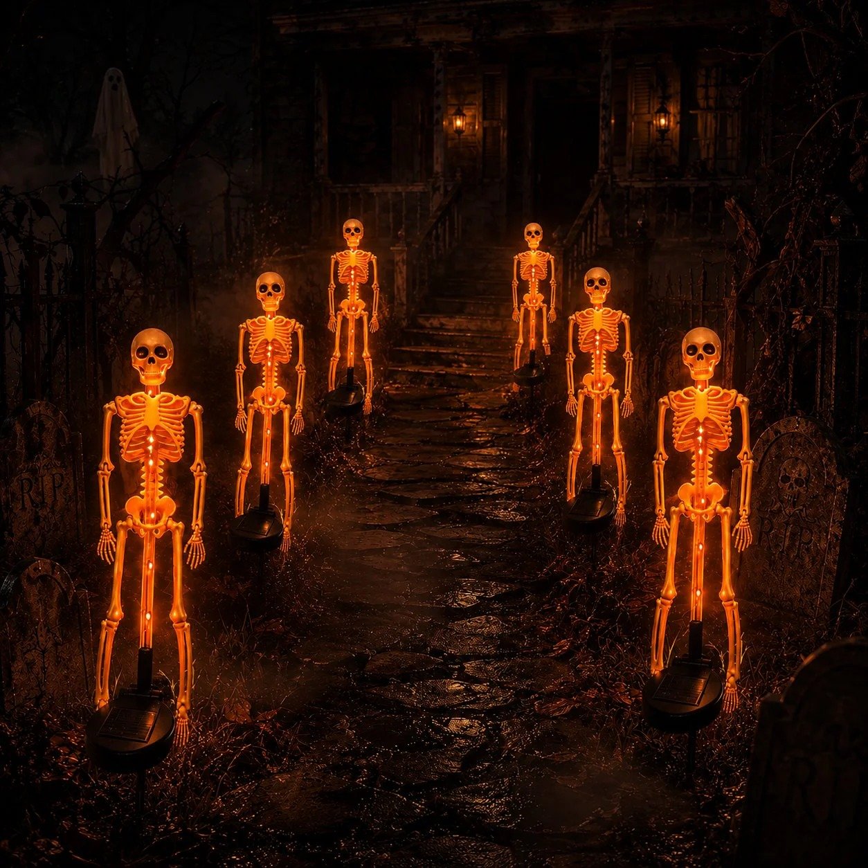Buy 2 Get Free Shipping💀Solar Skull Garden Stake Light
