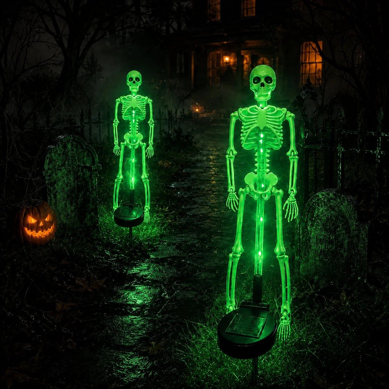Buy 2 Get Free Shipping💀Solar Skull Garden Stake Light