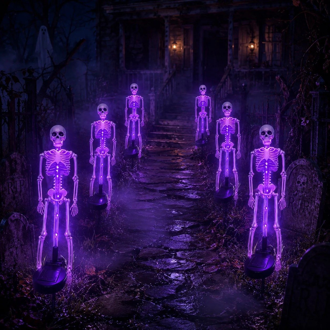 Buy 2 Get Free Shipping💀Solar Skull Garden Stake Light