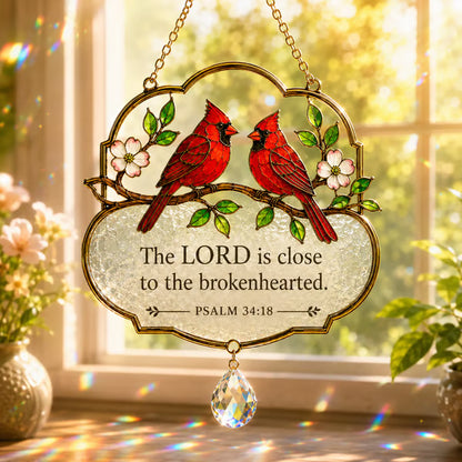 🎵🕊️✨ Psalm 89:1 Songbird Stained Glass Window Suncatcher