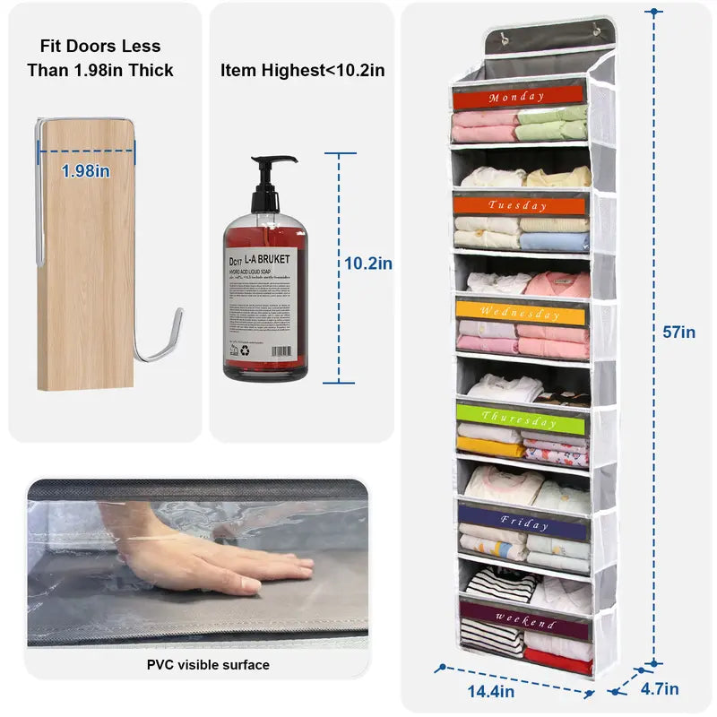 6-Tier Over The Door Organizer – Maximize Hidden Space & Keep Every Room Neat