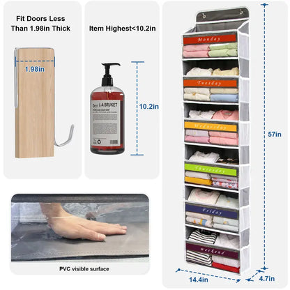 6-Tier Over The Door Organizer – Maximize Hidden Space & Keep Every Room Neat