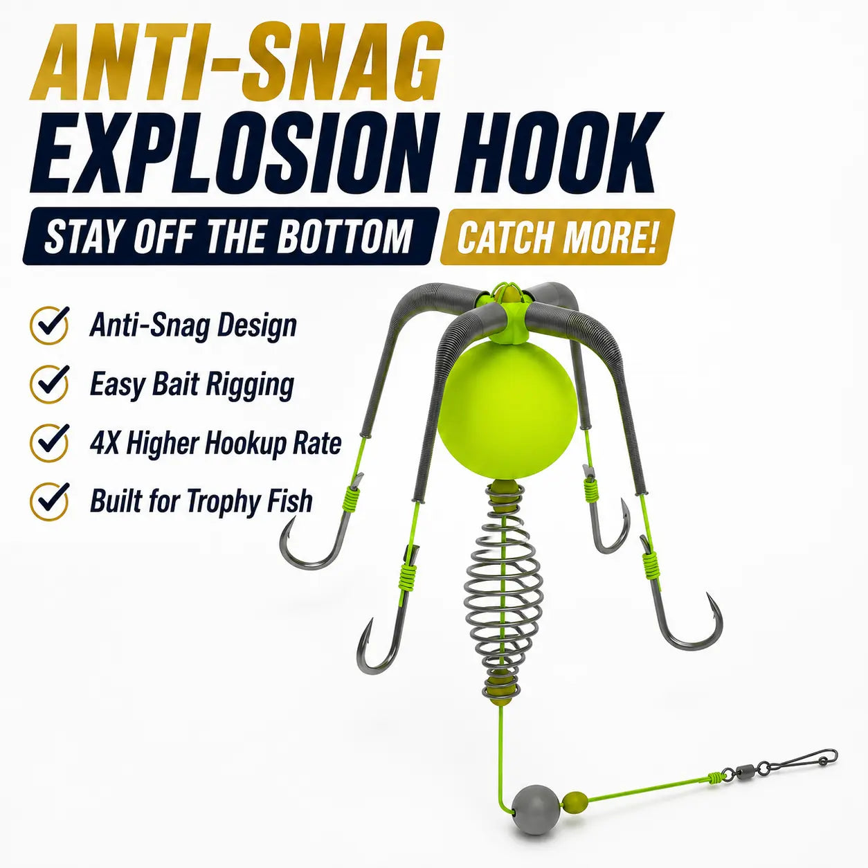 🎣 Stop Losing Rigs! Floating Hooks Catch More Fish