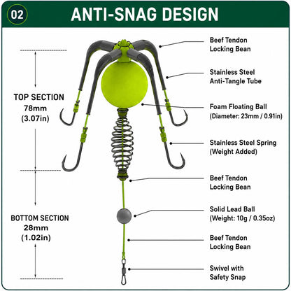 🎣 Stop Losing Rigs! Floating Hooks Catch More Fish