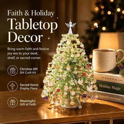 🎄✨Handmade Elegant Beaded Mini Christmas Tree | Collectible Premium Holiday Decor Kit（副本）