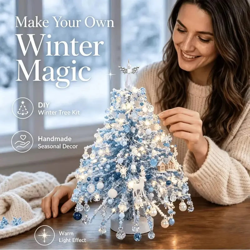 🎄✨Handmade Elegant Beaded Mini Christmas Tree | Collectible Premium Holiday Decor Kit（副本）