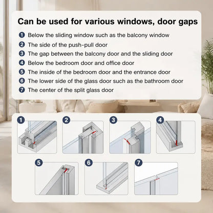 🏠🐜 Self-Adhesive Bug Blocking Door Seal Strip – Keep Insects, Dust & Drafts Out