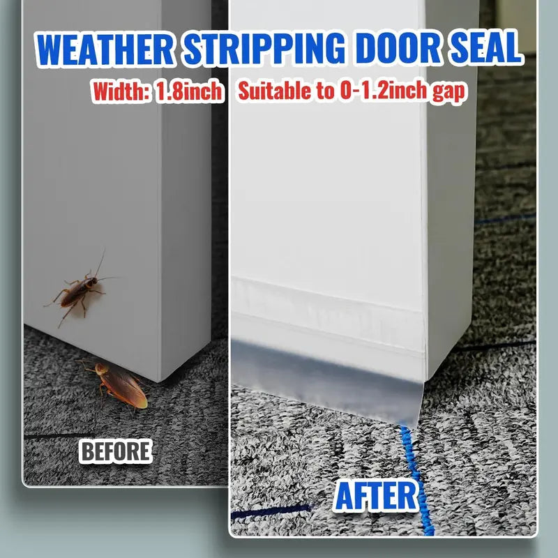 🏠🐜 Self-Adhesive Bug Blocking Door Seal Strip – Keep Insects, Dust & Drafts Out