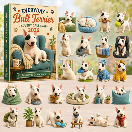 🎄 2026 Bull Terrier Advent Calendar | 24 Days of Everyday Mischief & Christmas Fun