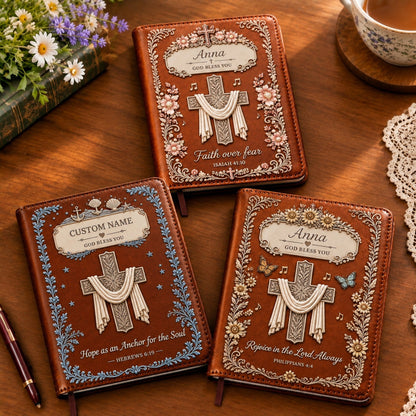 ✝️ Faith Over Fear Personalized Prayer Journal | Your Name, Your Faith, Your Story