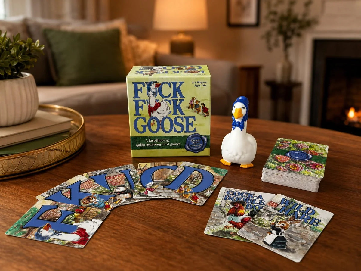 🪿 Fast-Flipping Goose Game – Grab, Spell & Laugh Party Card Game