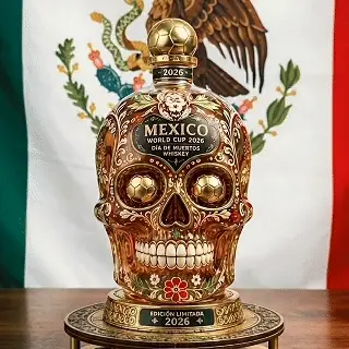 ⚽🇲🇽 Mexico 2026 Día de Muertos Collector's Whiskey Decanter 💀