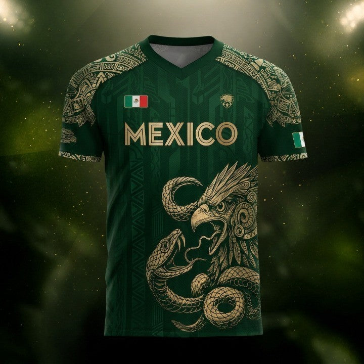 🦅 2026 Mexico Burgundy Sports T-Shirt