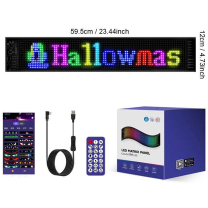 🎅Smart LED Pixel Car Display — App-Controlled Custom Text, Colors & Animations