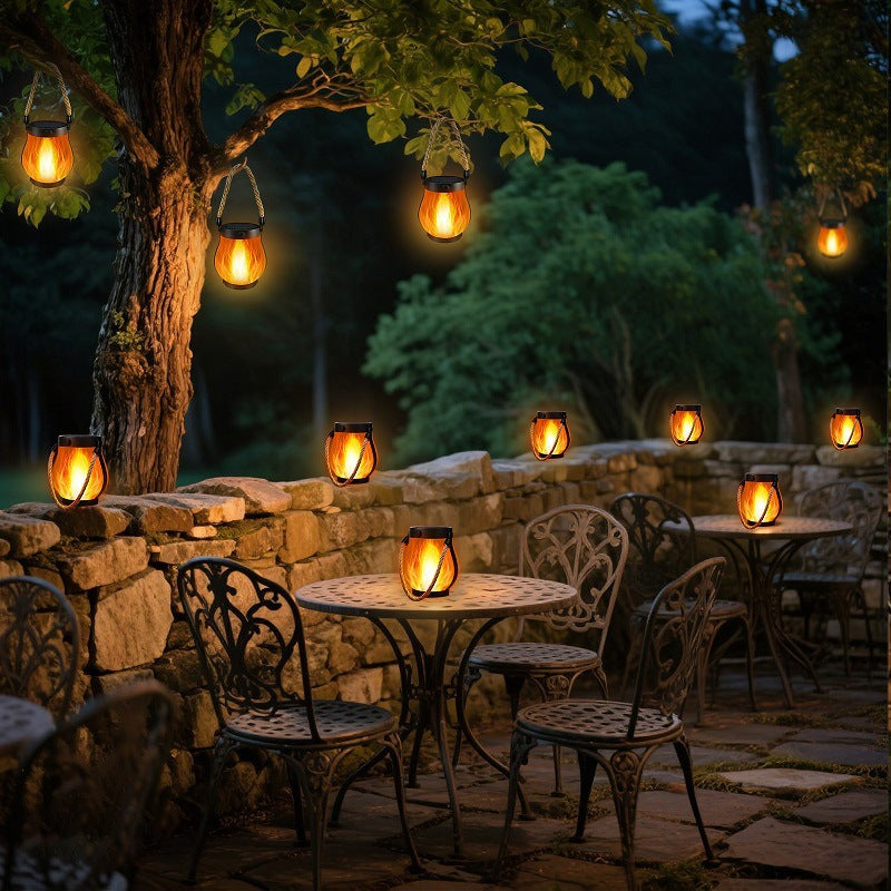🔥Vintage Style Solar Flame Lantern