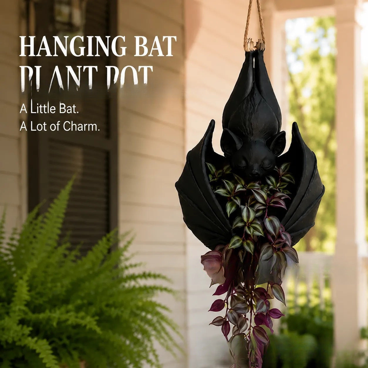 🎁Last Day 50% OFF - Hanging Bat Plant Pot
