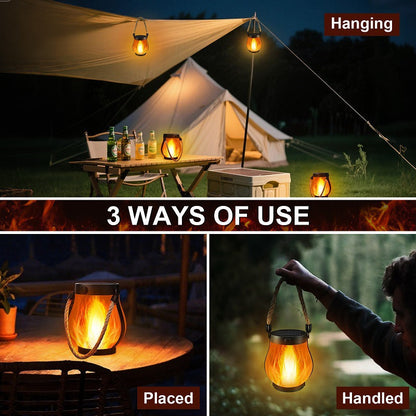 🔥Vintage Style Solar Flame Lantern