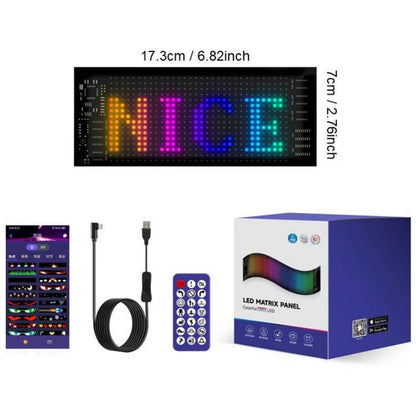🎅Smart LED Pixel Car Display — App-Controlled Custom Text, Colors & Animations
