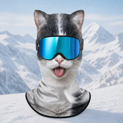 🐺 WildFace Animal Balaclava | Funny Fleece Ski Mask for Winter Adventures ❄️⛷️