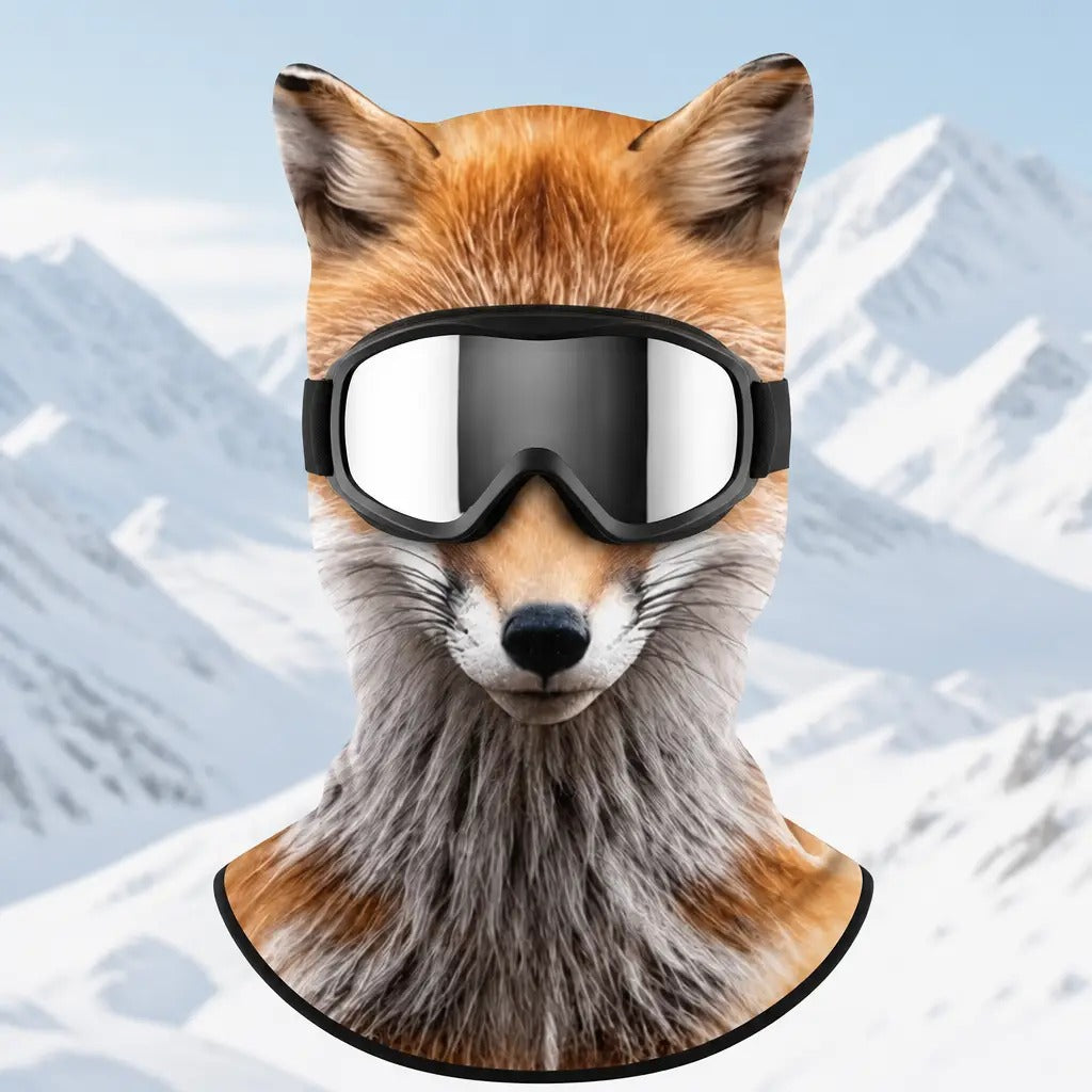 🐺 WildFace Animal Balaclava | Funny Fleece Ski Mask for Winter Adventures ❄️⛷️