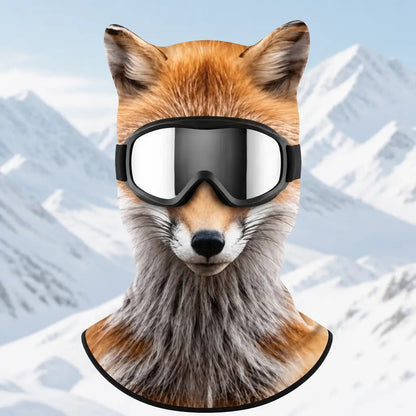 🐺 WildFace Animal Balaclava | Funny Fleece Ski Mask for Winter Adventures ❄️⛷️
