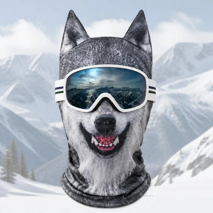 🐺 WildFace Animal Balaclava | Funny Fleece Ski Mask for Winter Adventures ❄️⛷️
