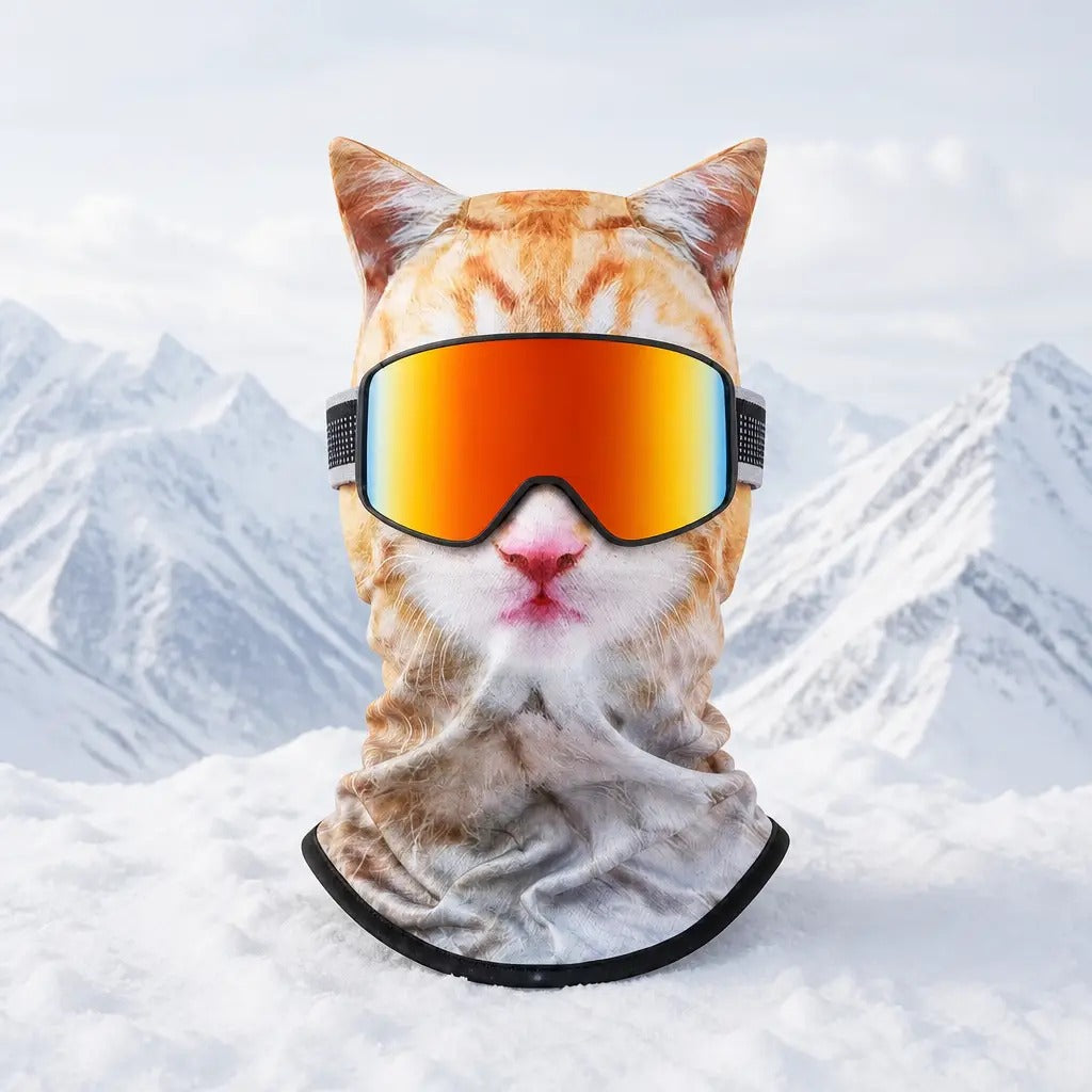 🐺 WildFace Animal Balaclava | Funny Fleece Ski Mask for Winter Adventures ❄️⛷️